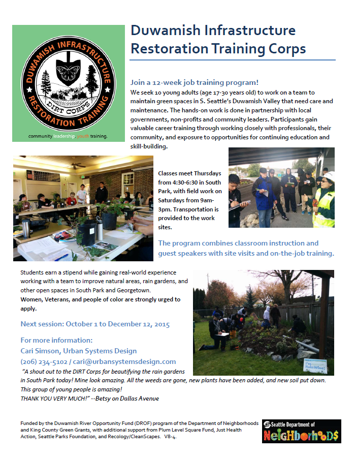 Green Spaces - Job Training